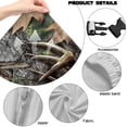 thumbnail image 6 of TSOVTHRID Deer Forest Camo Hunting Print 4 PCS Gaming Chair Covers Stretchable Computer Chair Cover with Armrest Slipcovers Elastic Universal Fit Rotating Armchair Covers, 6 of 7