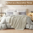 thumbnail image 6 of EMONIA Linen Twin Blanket for Bed, 320GSM Super Soft Cozy Blankets and Throws, Decorative Throw Blankets for Women Men Gifts, Throws with Stripes for Sofa Bed Decor, 80''x60'', 6 of 12