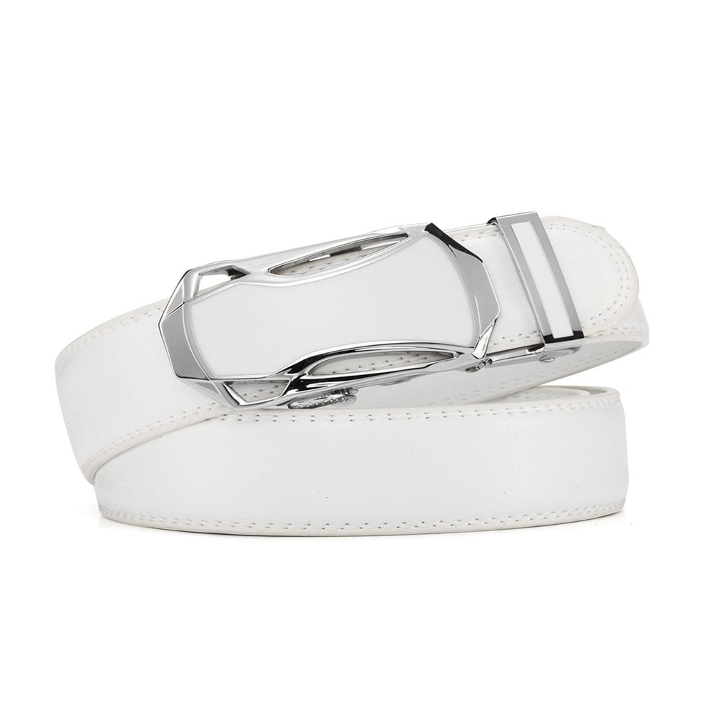 Boucle Solide pour Homme avec Ceinture Automatique en Cuir à