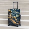 thumbnail image 6 of Hirioo Astronaut Starry Night for Elasticity Suitcase Cover (No luggage Included) Durable Luggage Protector Fits 18-32 Inch Luggage-Small, 6 of 7