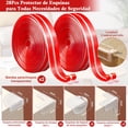 thumbnail image 2 of 28PCS Protectores de Esquinas de Muebles, Esquineros Protectores Bordes, Tira Protectora Borde 2m*2 + 26 Esquinas, Protector de Mesa Transparente PVC Cortable para Chimenea, Escalera, 2 of 4