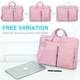 thumbnail image 4 of Funda para portátil Lacdo para mujer MacBook Pro Sakura de 16 pulgadas, color rosa, 4 of 7