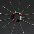 thumbnail image 3 of ✪ 12Pcs Women Brooch Pins Colorful Crystal Hijab Scarf Pearls Safety Pins Sweater Shawl Clip Brooches Fashion Jewelry, 3 of 17