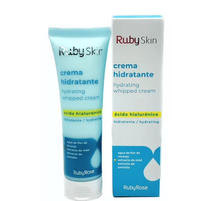 Crema Facial Hidratante Ruby Skin Con Acido Hialurónico 50g