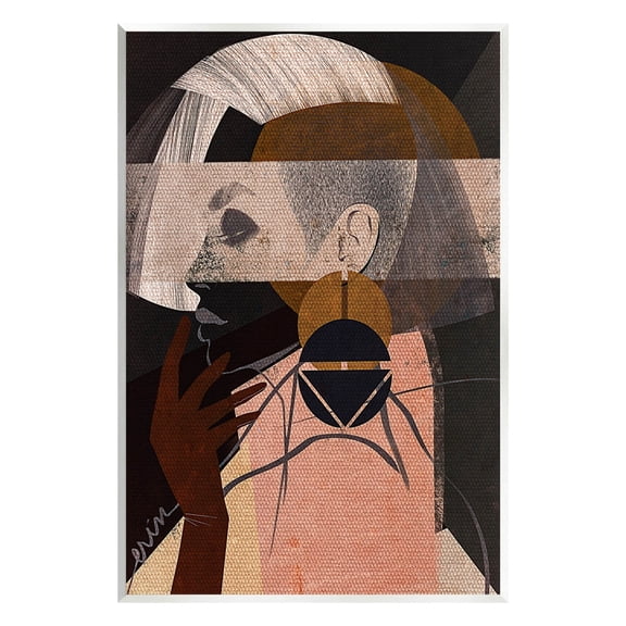 Layered Collage Woman Portrait Abstract Graphic Art Unframed Art Print Wall Art