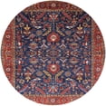 thumbnail image 1 of Ahgly Company Machine Washable Indoor Round Industrial Modern Rose Dust Purple Area Rugs, 6' Round, 1 of 7