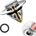 thumbnail image 1 of Dww-universal Pop Up Basin Drain With Anti-clogging Filter, Kitchen Sink Drain (34-38mm), 1 of 5