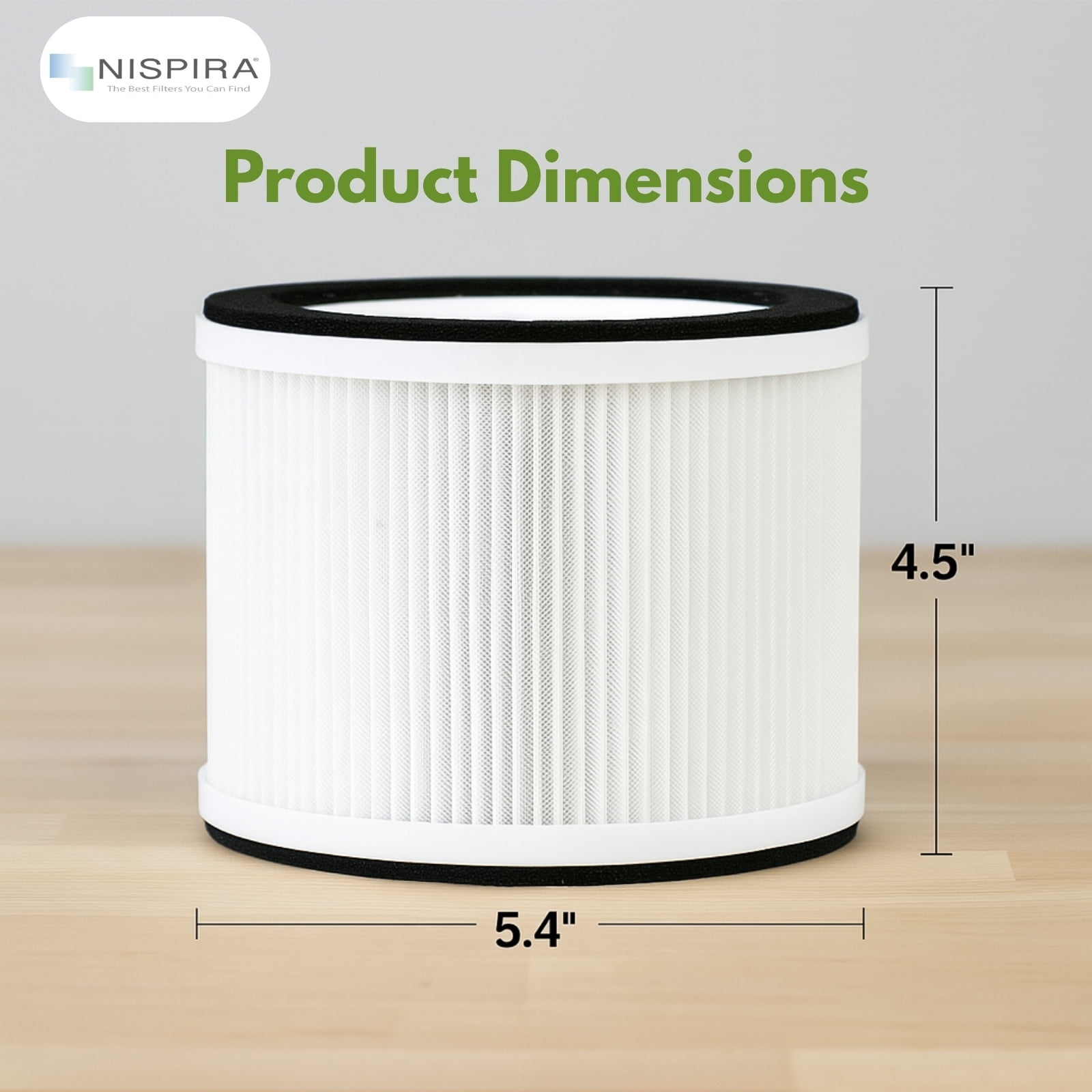 Nispira True HEPA Filter Replacement Compatible with Rigoglioso Air Purifier GL-2109 GL2109. 3 Packs