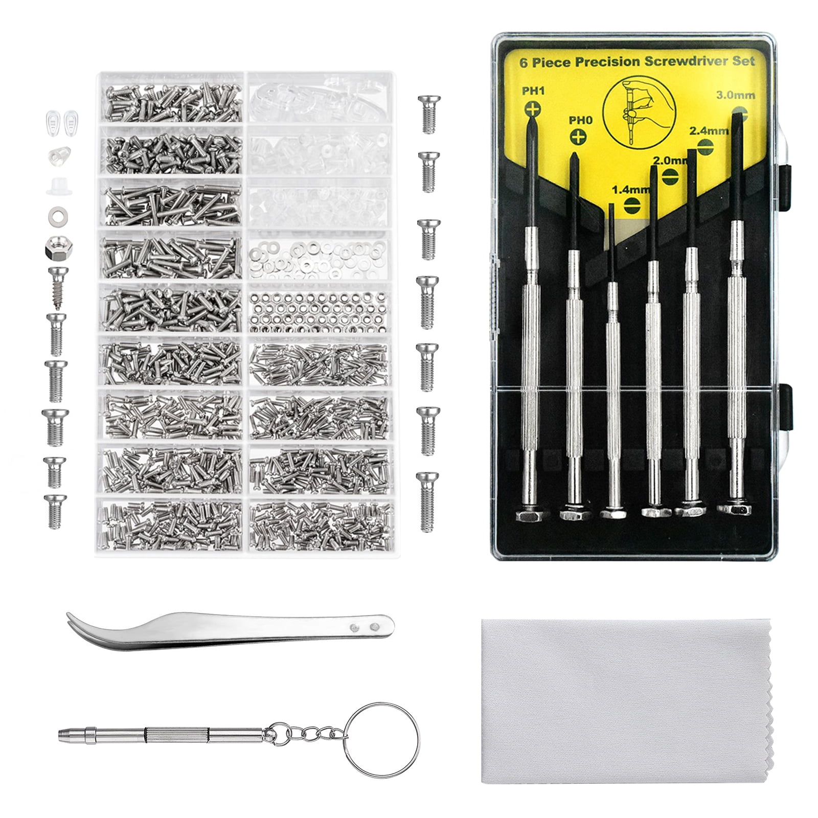 Convenient Family Must-Have Repair Tool Professional 2 In1 Colorful Curved Tip Tweezers for Phone
