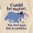 thumbnail image 3 of Winnie the Pooh - Could Be Worse Eeyore - Youth Girls Fitted Short Sleeve T-Shirt, 3 of 5