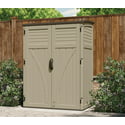 Suncast 5 ft. x 4 ft. Plastic Vertical Storage Shed with Floor Kit