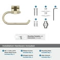 thumbnail image 5 of Amerock Appoint Golden Champagne Single Post Toilet Paper Holder, 5 of 8