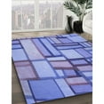 thumbnail image 3 of Ahgly Company Machine Washable Indoor Rectangle Transitional Day Sky Blue Area Rugs, 5' x 8', 3 of 7