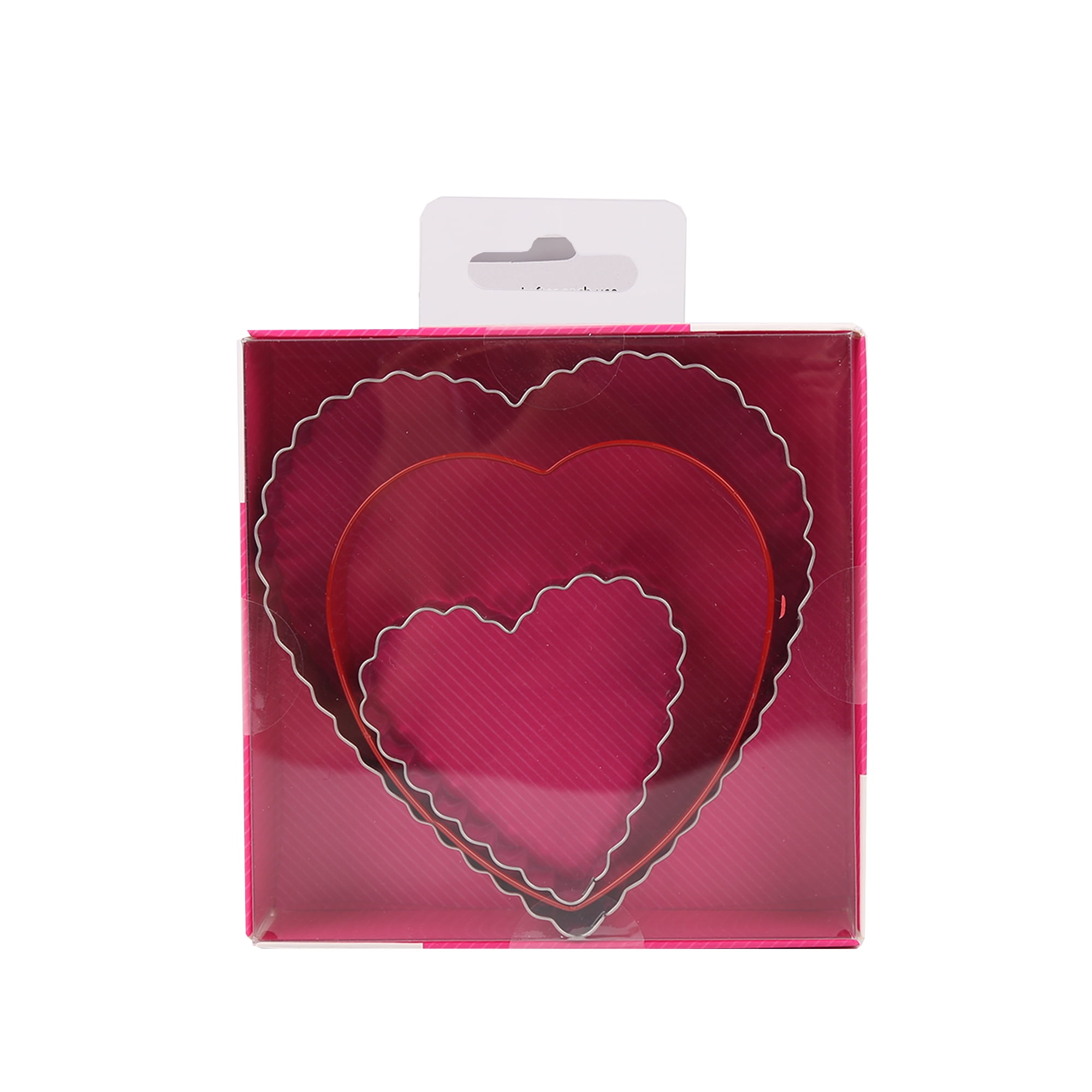 WAY TO CELEBRATE! Way To Celebrate Valentine's Day 3pk Metal Heart Cookie Cutter Set