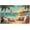 500 PCS, variant on 500 Piece Jigsaw Puzzle for Adults, Tropical Beach Scene, Palm Trees, Sun, Sailboats, Relaxing Vacation Challenging Puzzles for Family & Friends, 20.5x15 in
