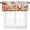 cfcl-567, variant on Food Valance Curtains for Kitchen,Vintage Country Fresh Healthy Organic Vegetable Junk Spoon Knife and Fork Window Valances Short Panel Blackout Treatment Drapes for Living Room Bedroom 54x 18 In