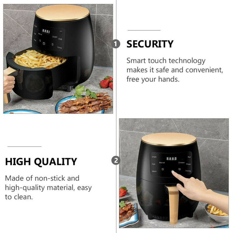 4.8QT Large Air Fryers 8-in-1 Hot Airfryer Cooker Oilless with Digital  Touch Screen, Nonstick Basket, 1400W 