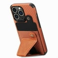 thumbnail image 3 of Allytech Kickstand Case for iPhone 14 Pro Max 2022 5G, Business Style Ultra Slim Card Holder Stand Case Magnetic PU Leather Anti-Scratch Cover for iPhone 14 Pro Max 6.7", Brown, 3 of 7