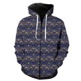 thumbnail image 1 of Sudadera con capucha y cremallera para hombre, con estampado geométrico abstracto, unisex, para adolescentes, estilo Harajuku, estilo hip hop, informal, de manga larga, 1 of 6
