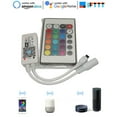 thumbnail image 1 of Cateissary Inicio DC5V 12V 24V Controlador inalámbrico Bluetooth RGB / RGBW Controlador LED IR RF Controles remotos Wi-Fi RGB IR de 24 teclas, 1 of 6