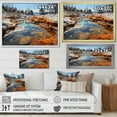 thumbnail image 4 of Designart "Wonder Pastoral Geyser Geothermal painting" Landscapes Floater Framed Wall Decor, 4 of 7