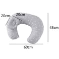 thumbnail image 2 of Almohada y localizador de lactancia para bebé, almohada de cuidado y soporte para bebé en forma de U lavable a máquina, localizador de cabeza de recompensa, 2 of 5