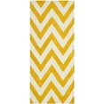 thumbnail image 3 of SAFAVIEH Cambridge Kaitlyn Zig Zag Stripes Wool Runner Rug, Gold/Ivory, 2'6" x 8', 3 of 10