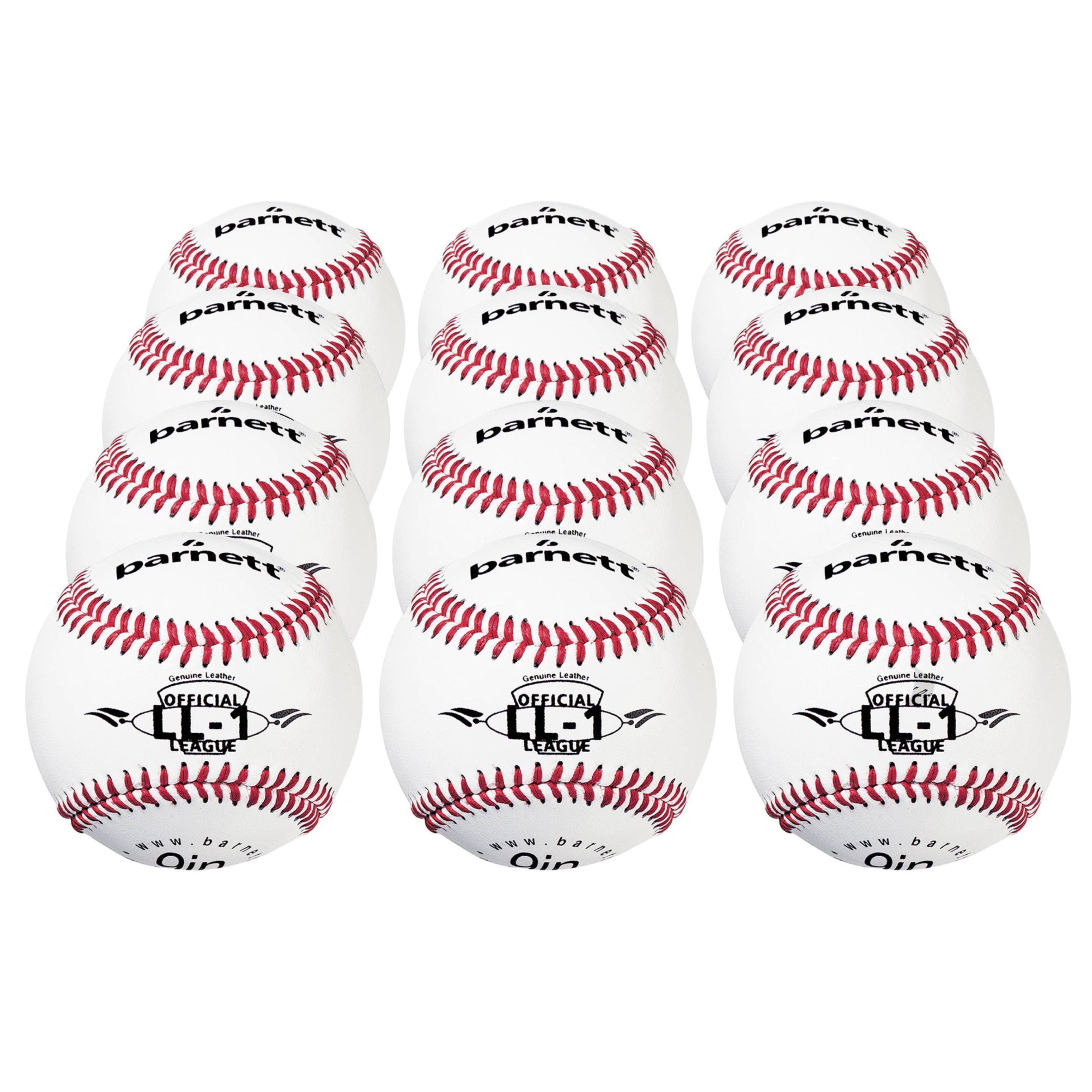 LL1 Match And Practice Baseballs, Size 9", White, 12 Pack