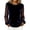 #294-Navy, variant on Craaazy Women's Solid Color Elegant Metallic Velvet Mesh Splicing Crewneck Long Sleeve Tops Gifts