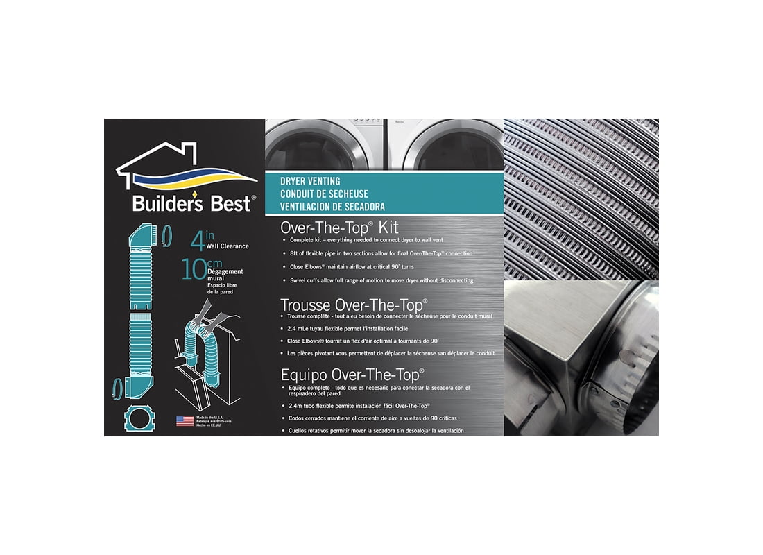 Builders Best Flexible Aluminum Dryer Hose Kit (5-Piece) 110171