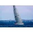 thumbnail image 2 of Hausenflock, Alan 14x11 White Modern Wood Framed Museum Art Print Titled - Sailing at Dusk I, 2 of 4