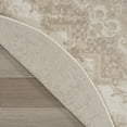 thumbnail image 6 of Nourison Grafix 5'3" x Round Ivory Beige Vintage Indoor Rug, 6 of 8