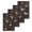 Brown, variant on Japanese Style Kitchen Dish Towels for Drying Dishes Set of 4, Vintage Art Cranes Ocean Wave Red Waffle Weave Microfiber Hand Tea Bathroom Towels Quick Dry & Absorbent Towel 12x12