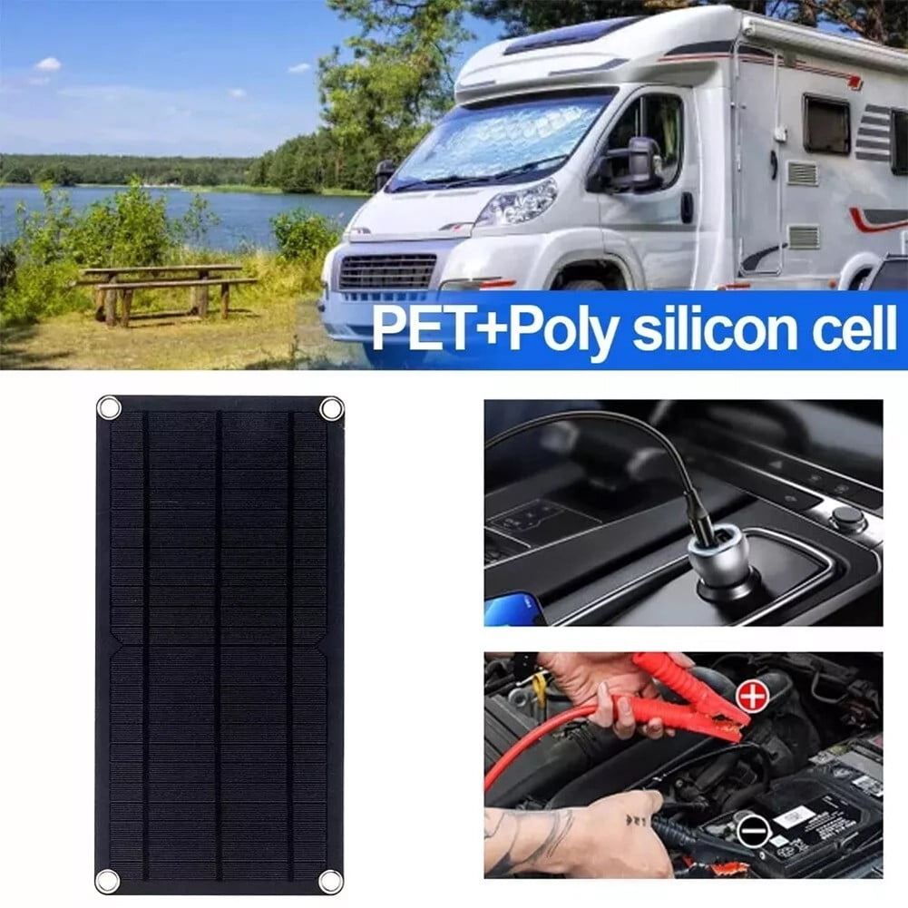 60W Solar Panel Kit 12V Trickle Battery Charger For Car Van Caravan Boat