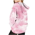 thumbnail image 4 of Byworldtasic Womens Sweatshirts Hoodies for Women Tie Dye Oversized Sweatshirt Plus Size Loose Fit Cute Hoodie Drawstring Fall Pullover with Pocket, 4 of 6