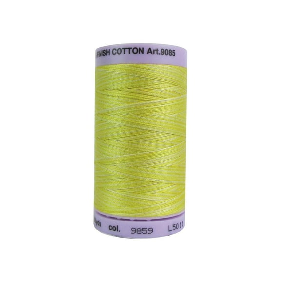 Mettler Silk Fin Cotton #50 500yd Multi Canary Yel