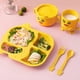 thumbnail image 4 of 5-piece children's tableware set, small plates and bowls yellow 5, 4 of 5