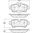thumbnail image 3 of Stoptech 309.1309 Performance Cooper S Rear Brake Pads for 07-09 Mini, 3 of 4