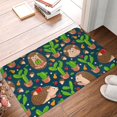 thumbnail image 1 of Front Door Mat Cactus Hedgehog Bedroom Entryway Rug Non-Slip Washable Indoor Carpet Doormat Decorative Low Profile Area Rug for Home Living Room Bedroom Laundry Floor Decor, 24 x 16 Inch, 1 of 7