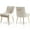 Beige, variant on SEYNAR Modern Upholstered Pleated Velvet Dining Chairs Set of 2 Side Chair for Living Room,Orange