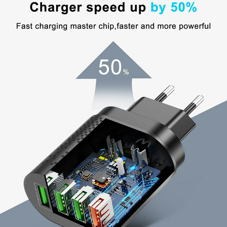 Chargeur rapide QC 3.0 4.0 USB US EU chargeur universel de