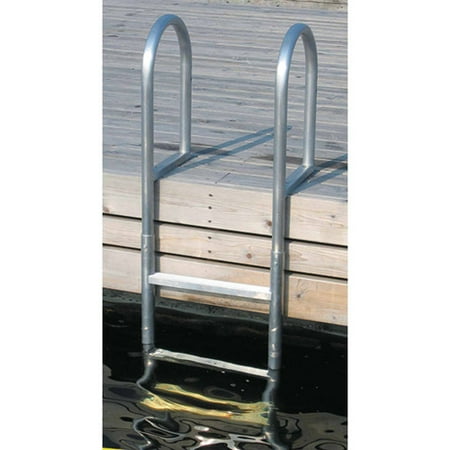 Aluminum 12 Volt Outdoor Step - Dock Edge Welded Aluminum Fixed Dock Ladder