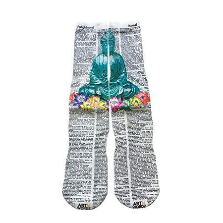 

Art N Wordz Apparel Buddha Flowers Dictionary Pop Art Unisex Socks