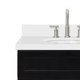 thumbnail image 2 of Ariel Hamlet 31 In. Oval Sink Vanity With White Quartz Countertop In Black, 2 of 9