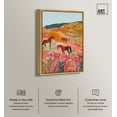 thumbnail image 2 of Horses in Beautiful Pasture Canvas Trendy Western Print by Art Remedy, Gold Frame, 24" x 36", 2 of 7