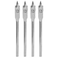 thumbnail image 2 of Woodworking Spade Drill Bit,4Pcs Spade Drill Bit Spade Drill Bit Set Spade Drill Bits Sturdy Construction, 2 of 8