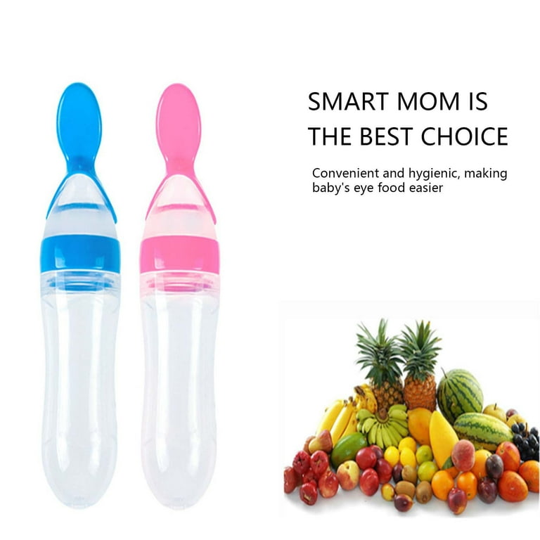 Silicone Baby Food Dispensing Spoon Silicone Solid Food Bag With