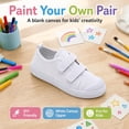 thumbnail image 5 of Girls White Shoes Canvas Comfortable Causal Sneakers for Boys Toddler Kids, 5 of 12