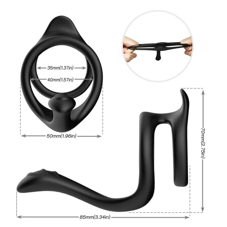  Silicone Cock Ring for Men Erection - Sex Toys for
