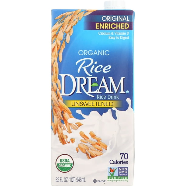 Rice Dream Organic Unsweetened Enriched Original Rice Milk, 32 fl oz